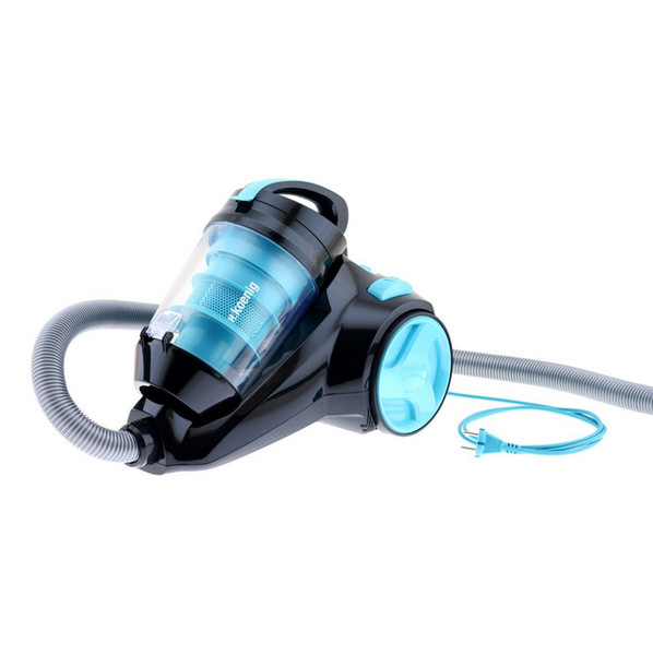 H.Koenig SLS890 Cylinder vacuum cleaner 2.5L A Black,Blue vacuum