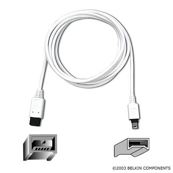 Belkin IEEE 1394 FireWire Cable 1.8м Белый FireWire кабель