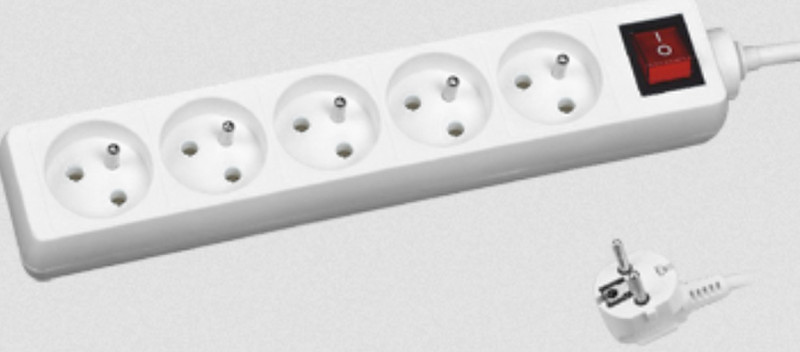 ECG KP 5050 V 5AC outlet(s) 5m White surge protector