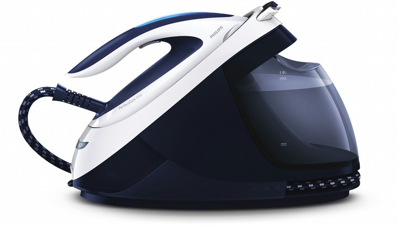 Philips PerfectCare Elite GC9620/21 2400W 1.8L T-ionicGlide soleplate Blue,White steam ironing station