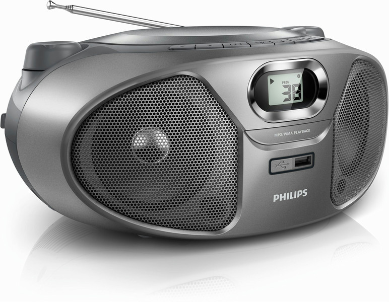 Philips AZ385A/12 Серый, Cеребряный CD-плеер