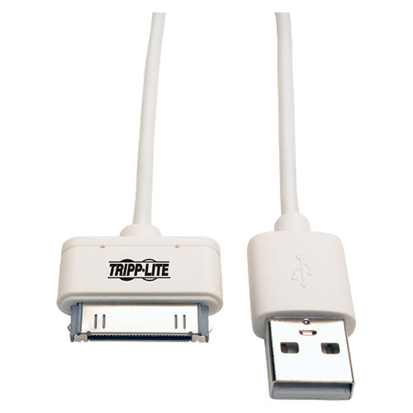 Tripp Lite USB - Apple 30-Pin, 1m 1м USB Apple 30-pin Белый дата-кабель мобильных телефонов