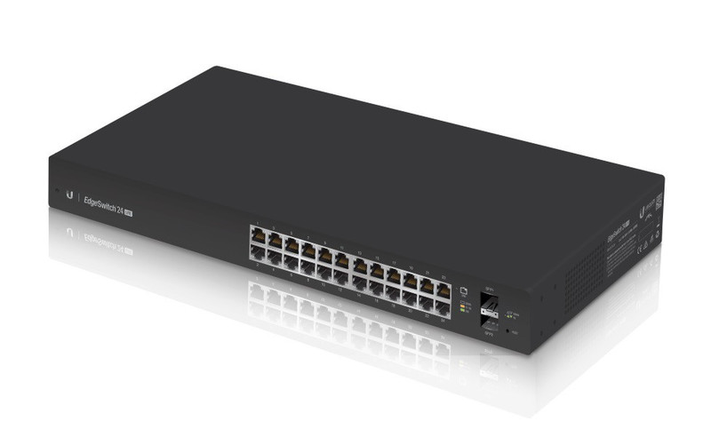 Ubiquiti Networks ES-24-LITE Управляемый Gigabit Ethernet (10/100/1000) 1U Черный сетевой коммутатор