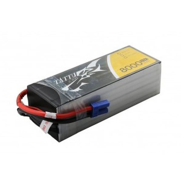 Gens ace TA-25C-8000-6S1P Lithium Polymer 8000mAh 22.2V rechargeable battery