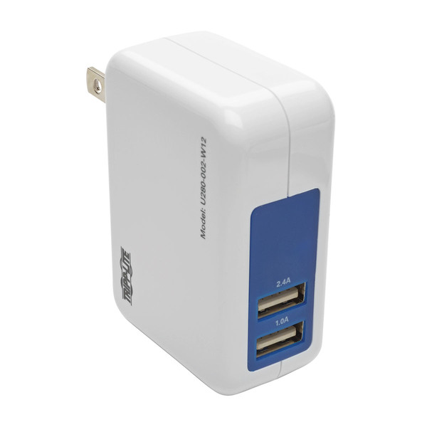 Tripp Lite 2-Port USB Wall/Travel Charger, 5V 3.4A / 17W