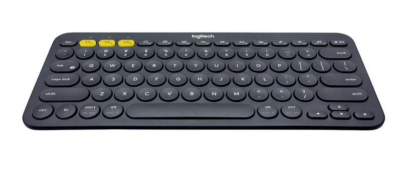 Logitech K380 Bluetooth Голландский Черный клавиатура для мобильного устройства