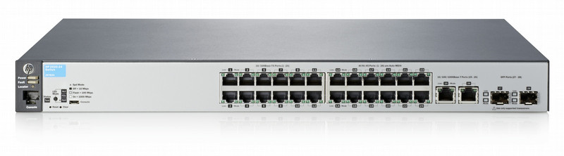 Hewlett Packard Enterprise Aruba 2530-24 Управляемый L2 Fast Ethernet (10/100) 1U Серый