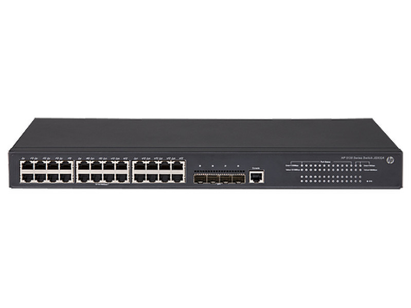 Hewlett Packard Enterprise FlexNetwork 5130 24G 4SFP+ EI Управляемый L3 Gigabit Ethernet (10/100/1000) 1U Черный