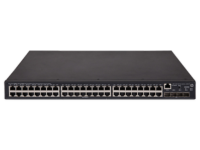 Hewlett Packard Enterprise FlexNetwork 5130 48G PoE+ 4SFP+ (370W) EI Управляемый L3 Gigabit Ethernet (10/100/1000) Power over Ethernet (PoE) 1U Черный