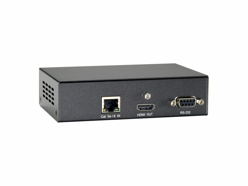 LevelOne HDMI over Cat.5 Receiver, HDBaseT, 100m, 802.3af PoE