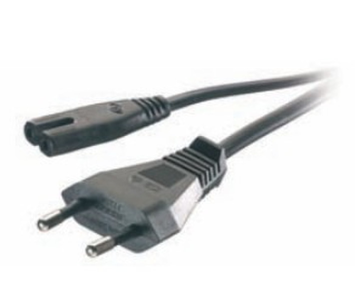 Vivanco 19833 1.25m CEE7/16 C7 coupler Black power cable