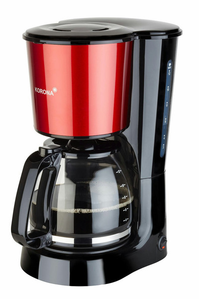 Korona 10113 Drip coffee maker 1.5L 12cups Black,Red coffee maker