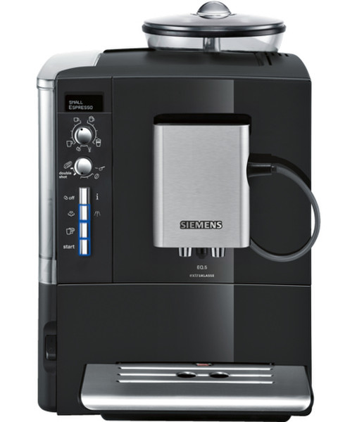 Siemens TE525F19DE Espresso machine 1.7л Черный, Нержавеющая сталь кофеварка