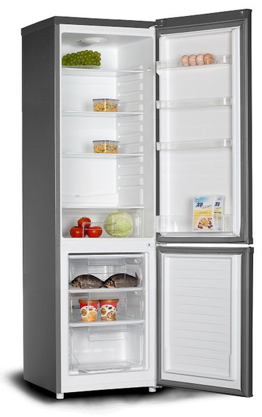 ECG ERB 21815 SLA + freestanding 188L 64L A+ Black fridge-freezer