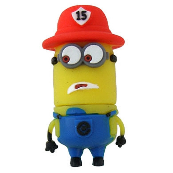 Data Components Minion Bombero 8GB 8ГБ USB 2.0 Синий, Красный, Желтый USB флеш накопитель