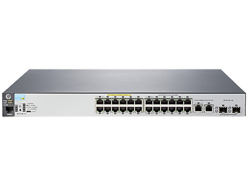 Hewlett Packard Enterprise Aruba 2530 24 PoE+ Управляемый L2 Gigabit Ethernet (10/100/1000) Power over Ethernet (PoE) 1U Серый