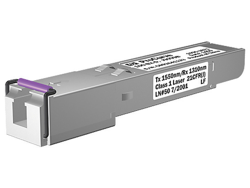 Hewlett Packard Enterprise 100M SFP LC BX-D 100Mbit/s SFP Single-mode network transceiver module