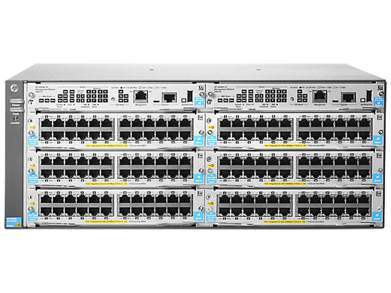 Hewlett Packard Enterprise 5406R zl2 Управляемый L3 Gigabit Ethernet (10/100/1000) Power over Ethernet (PoE) 4U Серый