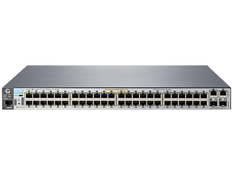 Hewlett Packard Enterprise Aruba 2530 48 PoE+ Управляемый L2 Gigabit Ethernet (10/100/1000) Power over Ethernet (PoE) 1U Серый