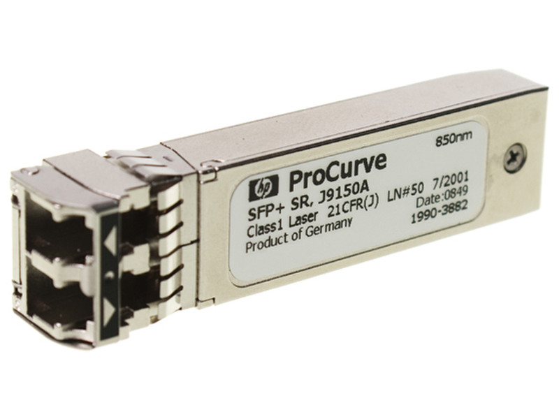 Hewlett Packard Enterprise X132 10G SFP+ LC SR 10000Mbit/s SFP+ 850nm Multi-mode network transceiver module