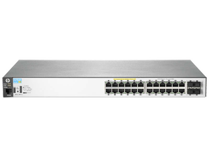 Hewlett Packard Enterprise Aruba 2530 24G PoE+ Управляемый L2 Gigabit Ethernet (10/100/1000) Power over Ethernet (PoE) 1U Серый