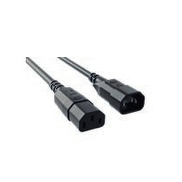 Bachmann 356.169 0.75m C14 coupler C13 coupler Black power cable