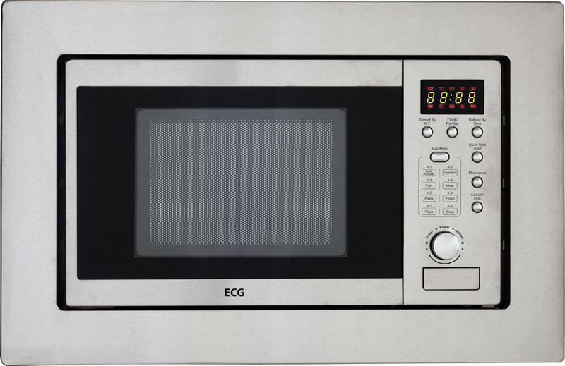 ECG MTD 206 VSS Встроенный 20л 1250Вт Нержавеющая сталь микроволновая печь