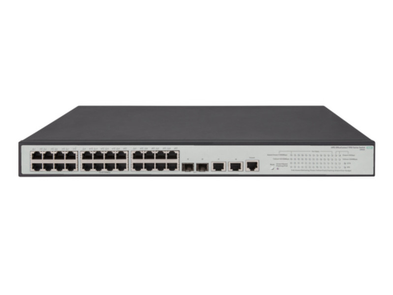 Hewlett Packard Enterprise OfficeConnect 1950 24G 2SFP+ 2XGT PoE+ Управляемый L3 Gigabit Ethernet (10/100/1000) Power over Ethernet (PoE) 1U Серый