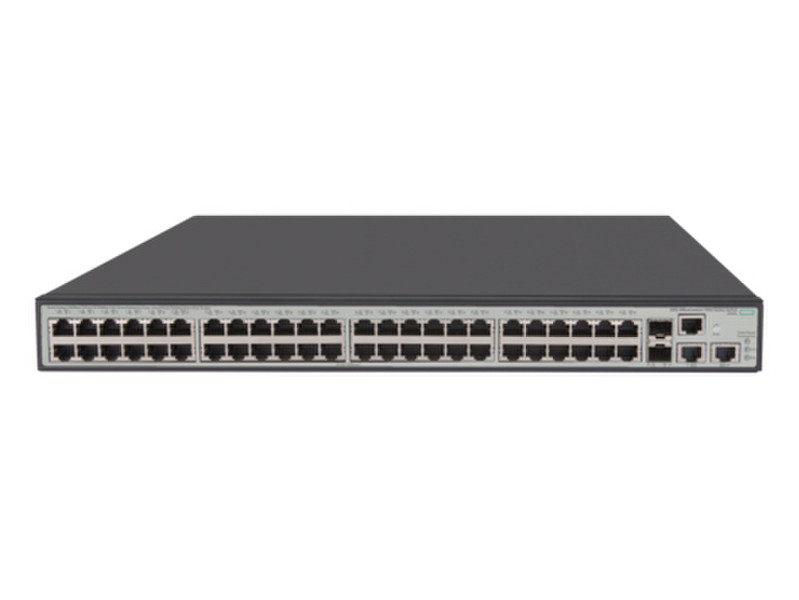 Hewlett Packard Enterprise OfficeConnect 1950 48G 2SFP+ 2XGT PoE+ Управляемый L3 Gigabit Ethernet (10/100/1000) Power over Ethernet (PoE) 1U Серый