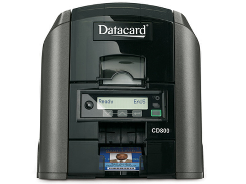 DataCard CD800 Dye-sublimation/Resin Thermal transfer Цвет 300 x 1200dpi Черный принтер пластиковых карт