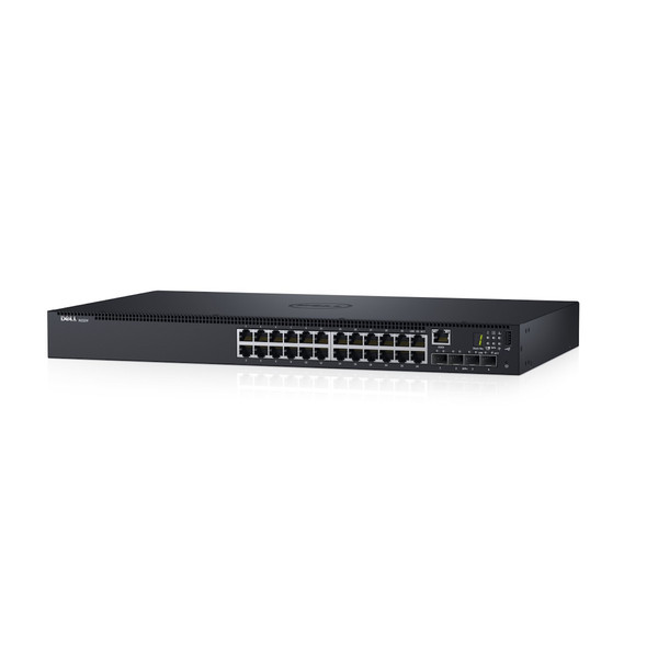 DELL N1524 Управляемый L3 Gigabit Ethernet (10/100/1000) 1U Черный