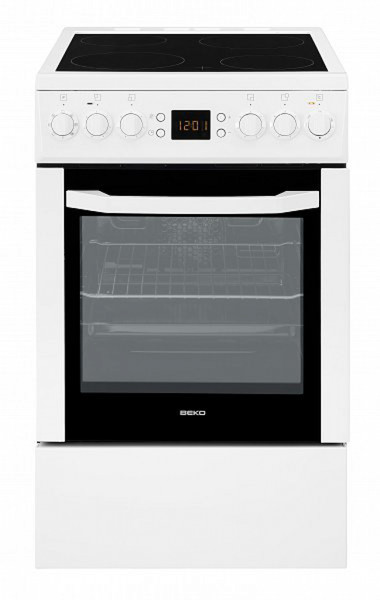 Beko CSM 57303 GW Freestanding Ceramic hob A+ White cooker