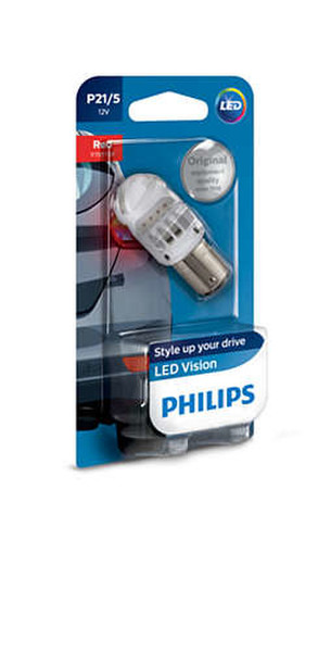 Philips Vision 12836REDB1 P21/5 1.9W LED BAY15d 70lm car light bulb