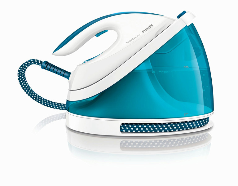 Philips PerfectCare Viva GC7037/27 1.7L SteamGlide Plus soleplate Blue,White steam ironing station