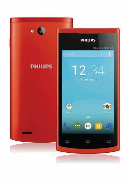 Philips CTS308RD/53 Две SIM-карты Красный смартфон