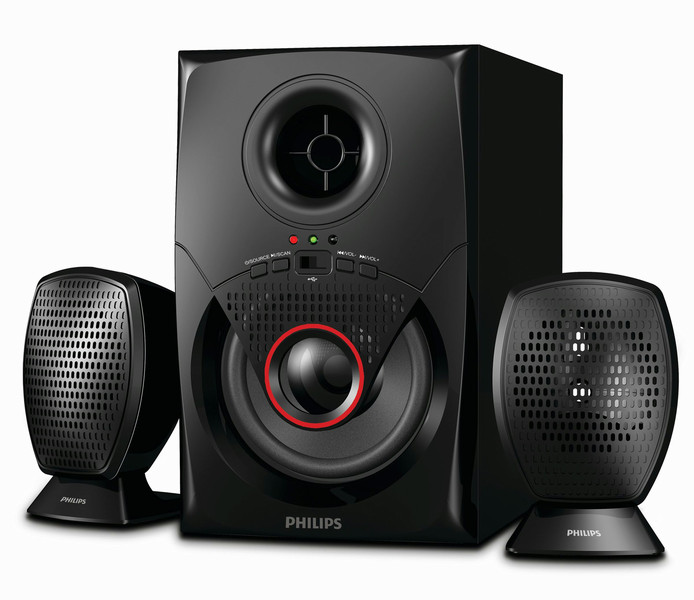 Philips MMS2020F/94 2.1channels 12W Black speaker set