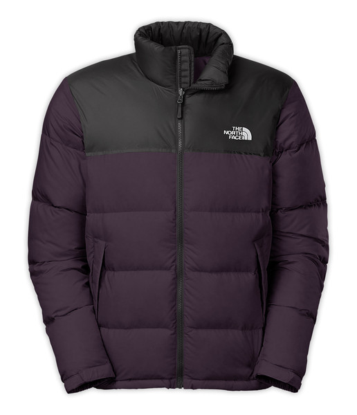 The North Face Men's Nuptse Jacket Jacke XL Nylon Grau, Violett