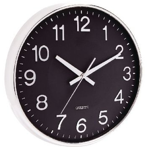 Balance 776067 Quartz wall clock Circle Black,Silver wall clock