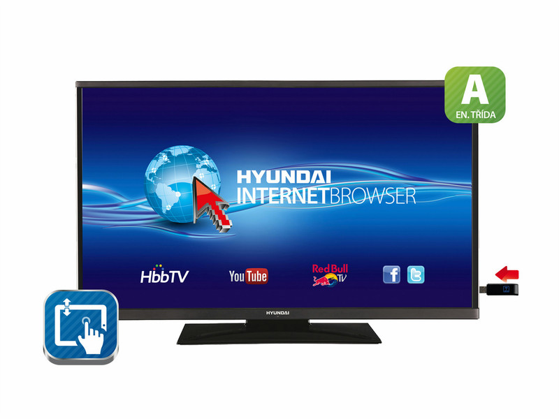 Hyundai DLF 32295 SMART 32Zoll Full HD Smart-TV Schwarz LED-Fernseher