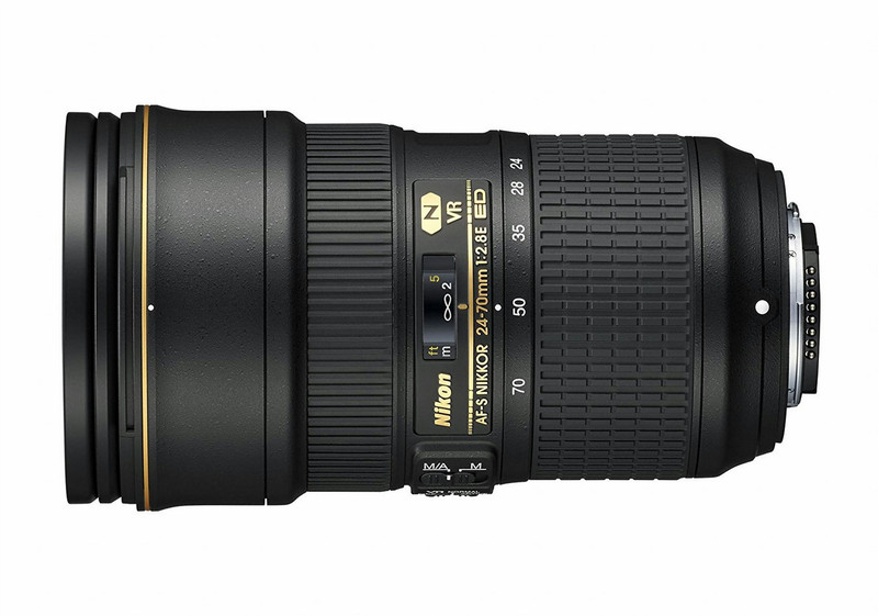 Nikon AF-S NIKKOR 24–70 mm 1:2.8E ED VR SLR Standard zoom lens Black