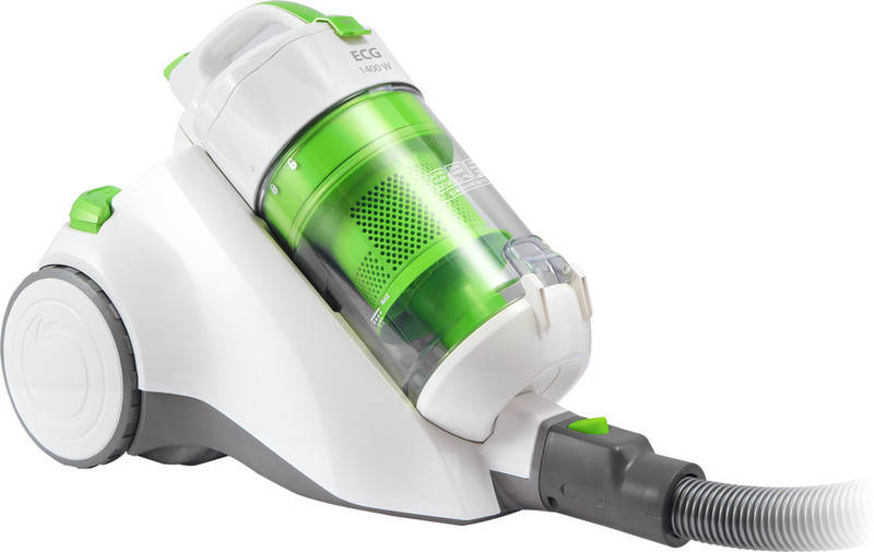 ECG VP 3141 BS Cylinder vacuum cleaner 1.5L 1400W Green,Grey,White vacuum