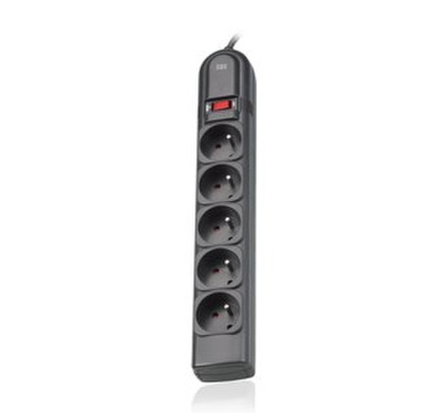 SBS SP520NCPS 5AC outlet(s) 1.2m Black surge protector