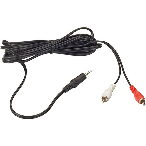 Black Box ACB-2RCAMJ-0006 1.8м 2 x RCA 3.5mm Черный аудио кабель