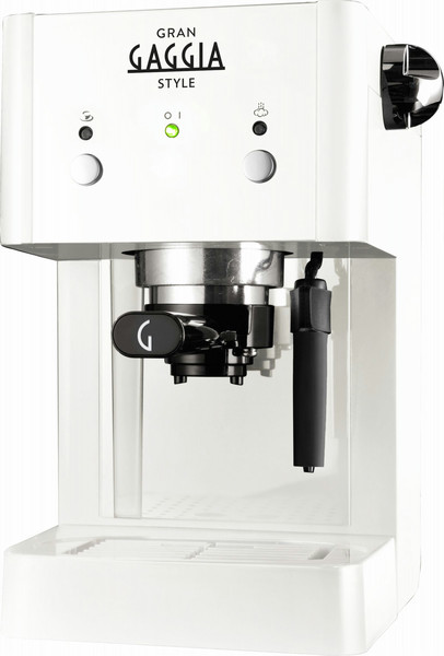 Gaggia Accademia RI8423/21 Freestanding Manual Espresso machine 1L White coffee maker