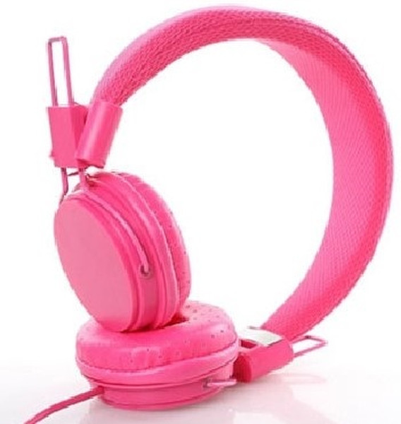Data Components 236084R Ohraufliegend Kopfband Pink Kopfhörer