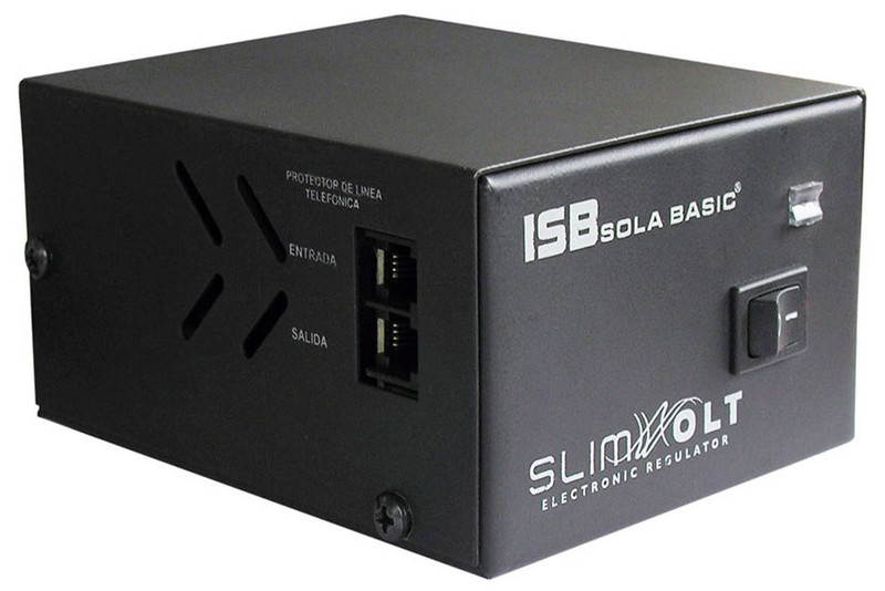 Industrias Sola Basic SlimVolt 1300VA 4AC outlet(s) Compact Black uninterruptible power supply (UPS)