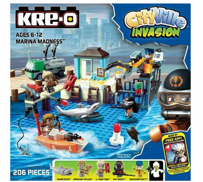 Hasbro Kre-O CityVille Invasion Marina Madness Construction Set 206шт