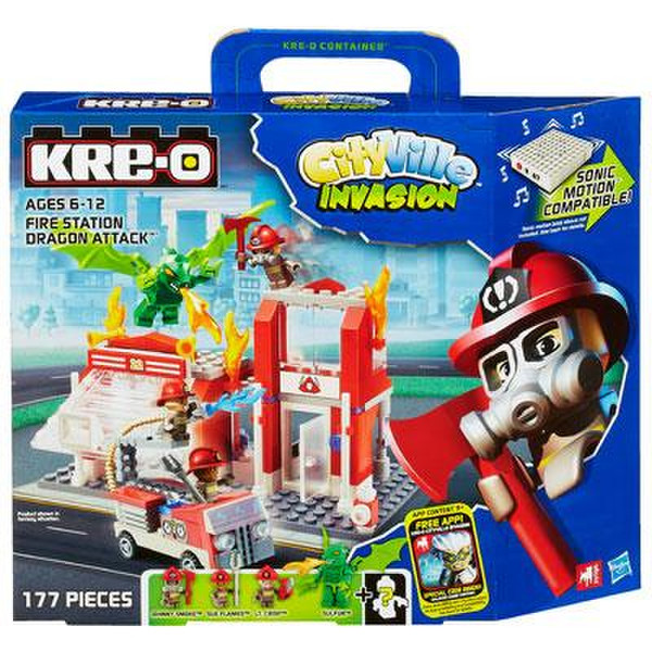 Hasbro Kre-O CityVille Invasion Fire Station Dragon Attack Construction Set 177Stück(e)