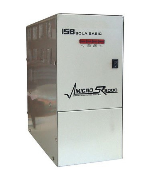 Industrias Sola Basic MicroSR 2000 2000VA 4AC outlet(s) Compact White uninterruptible power supply (UPS)