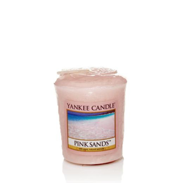 Yankee Candle Votive Pink Sands Круглый Ваниль Розовый 1шт восковая свеча